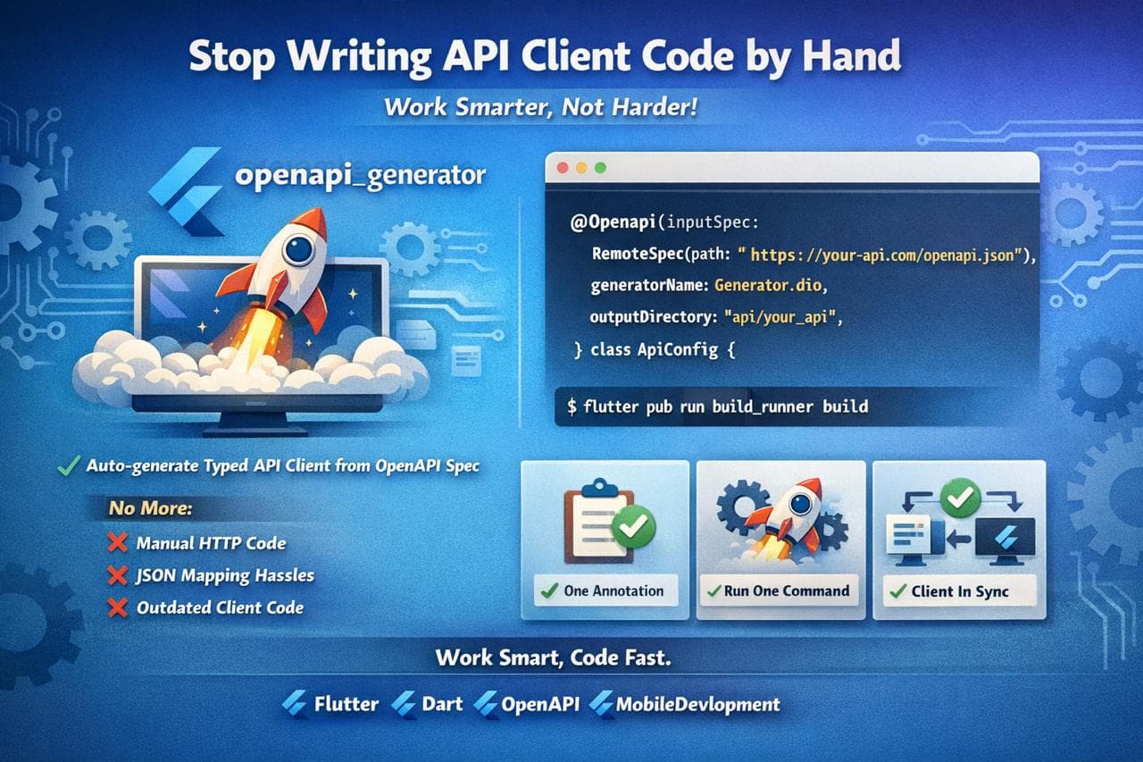 Eliminating API Boilerplate in Flutter with OpenAPI Generator